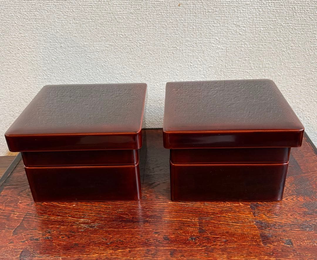 【にゃんさま】　漆塗り弁当箱　2個セット