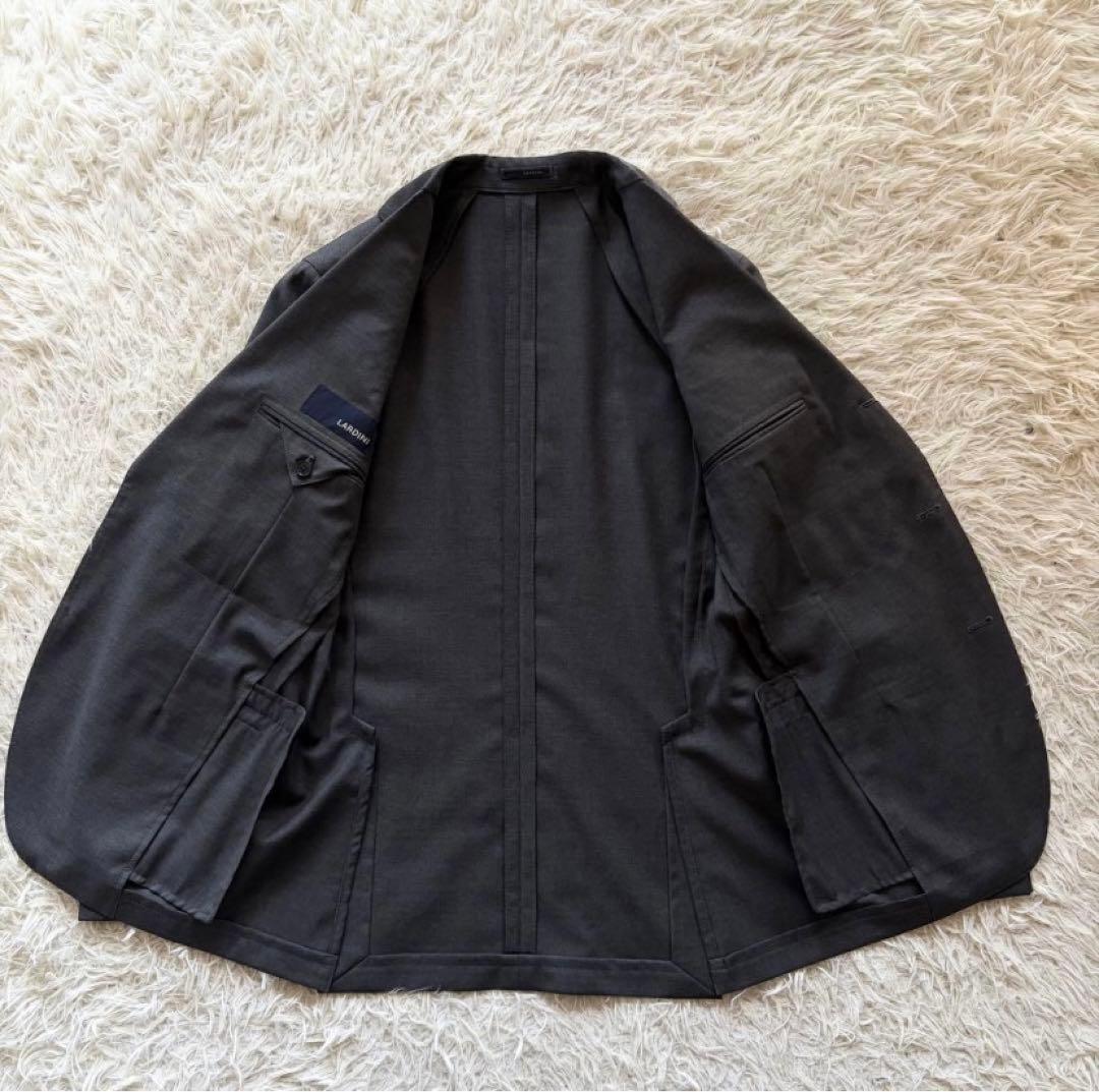 極美品　Lardini ラルディーニ　スリーピース　グレー　ウール　サイズ46