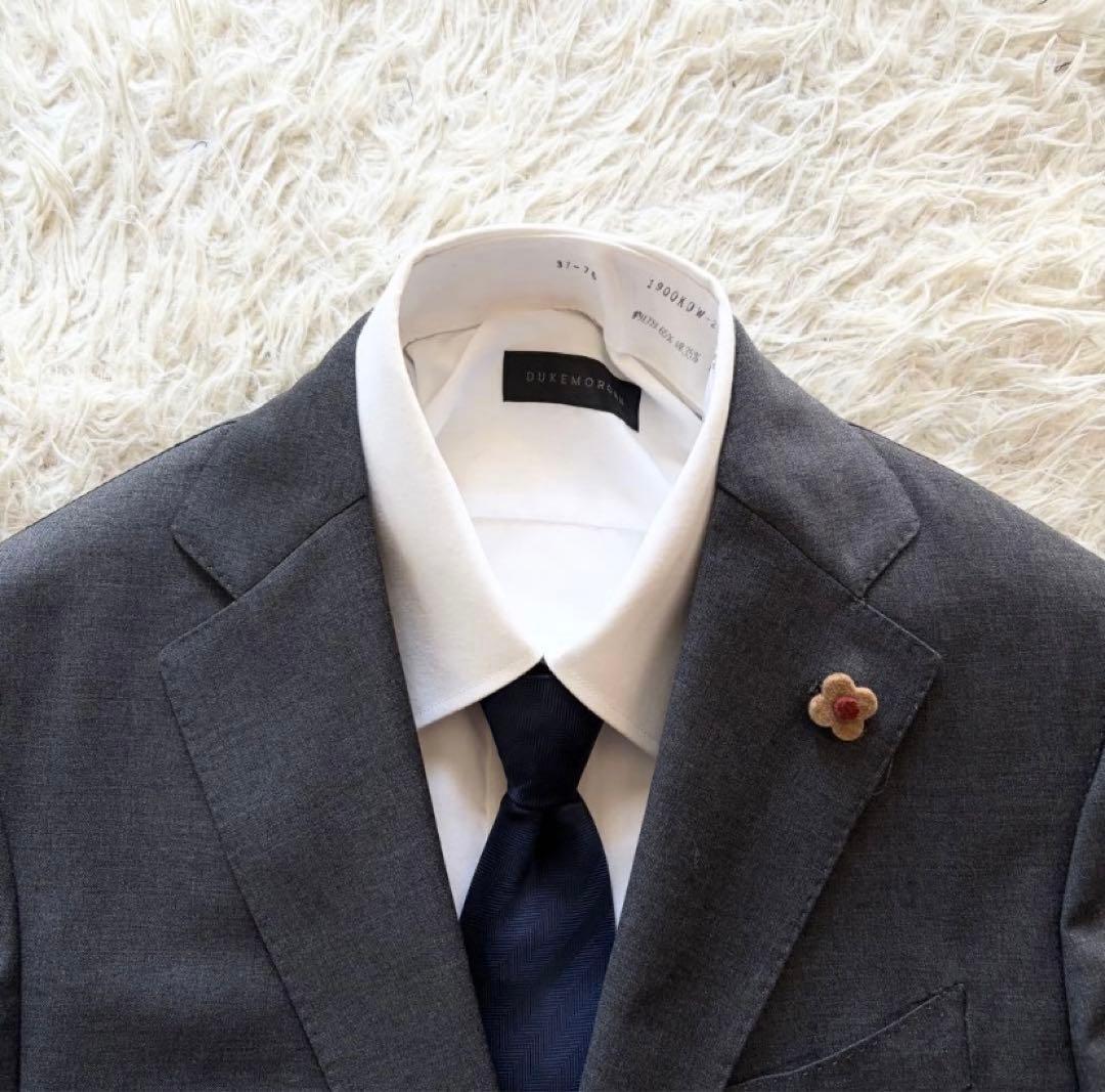 極美品　Lardini ラルディーニ　スリーピース　グレー　ウール　サイズ46