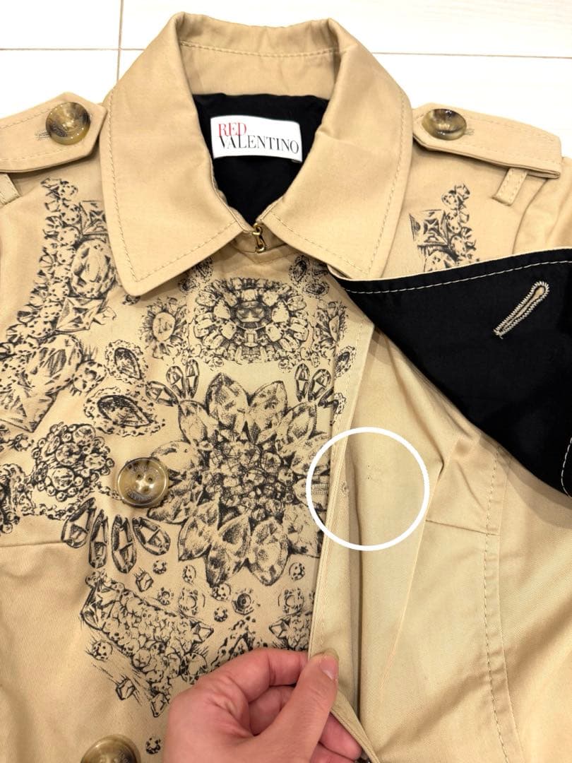 値下げ！【美品】RED VALENTINO トレンチコート