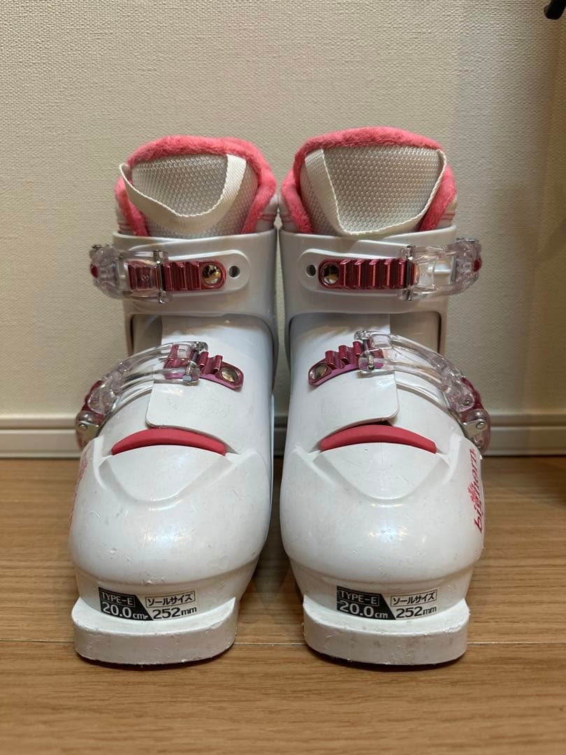 女の子用スキーセット 板110cm、靴20cm、ストック85cm