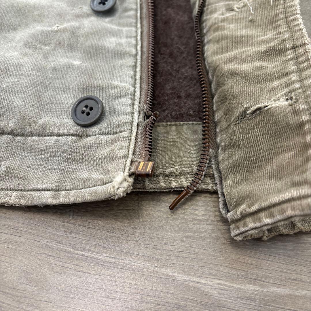 た*ま様 【希少】 40s USN 実物 N-1デッキジャケット【ジップ破損】