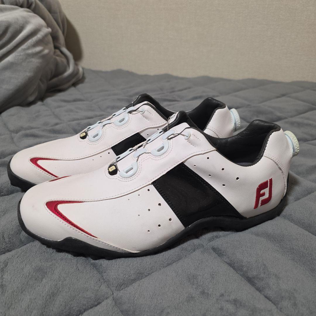 FJ ゴルフシューズ ホワイト/ブラック/レッド