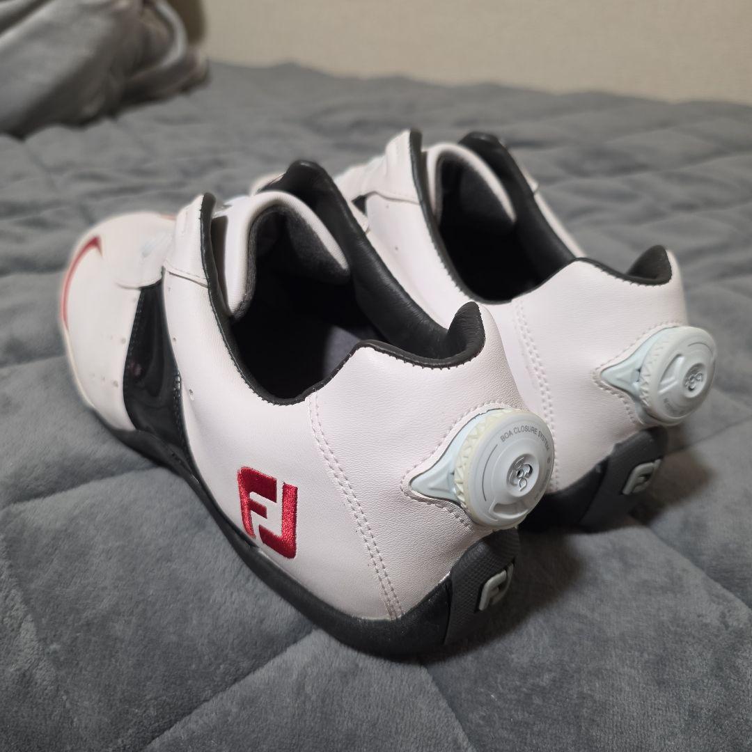 FJ ゴルフシューズ ホワイト/ブラック/レッド