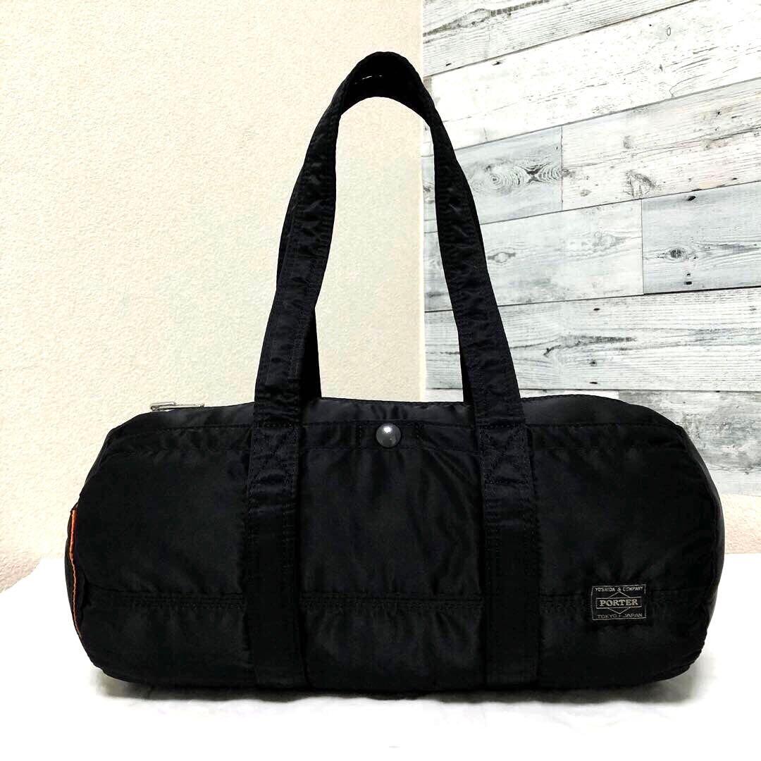 極美品✨希少 ポーター タンカー ダッフル ミニボストンバッグLドラム ブラック