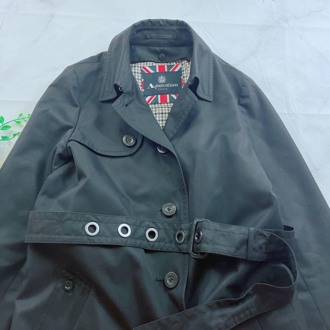 極美品✨アクアスキュータム トレンチコート ライナー付 着丈100以上 カバー付