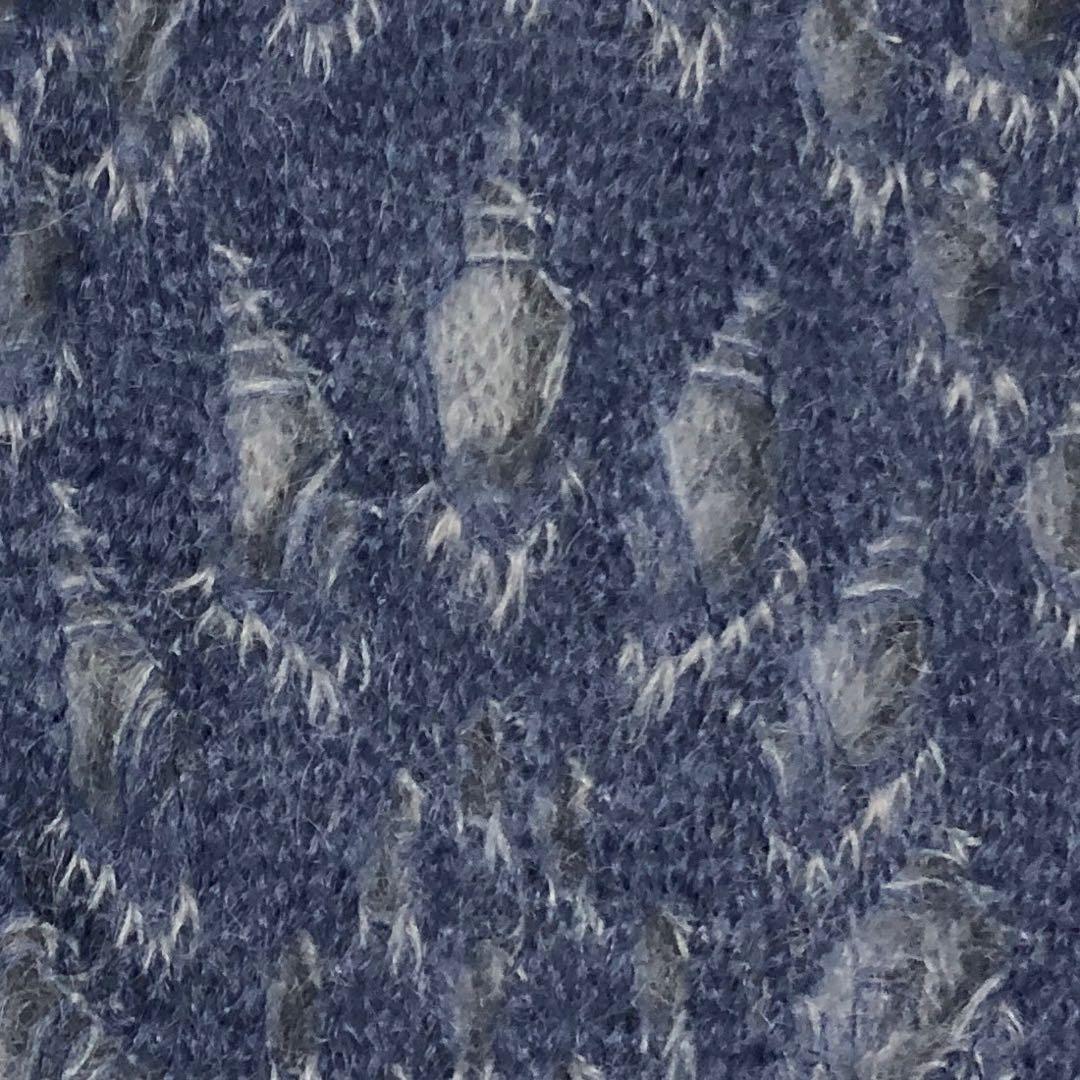 ［美品］ディオール　ガリアーノ期　ブロークンニット　フリンジ　マフラー