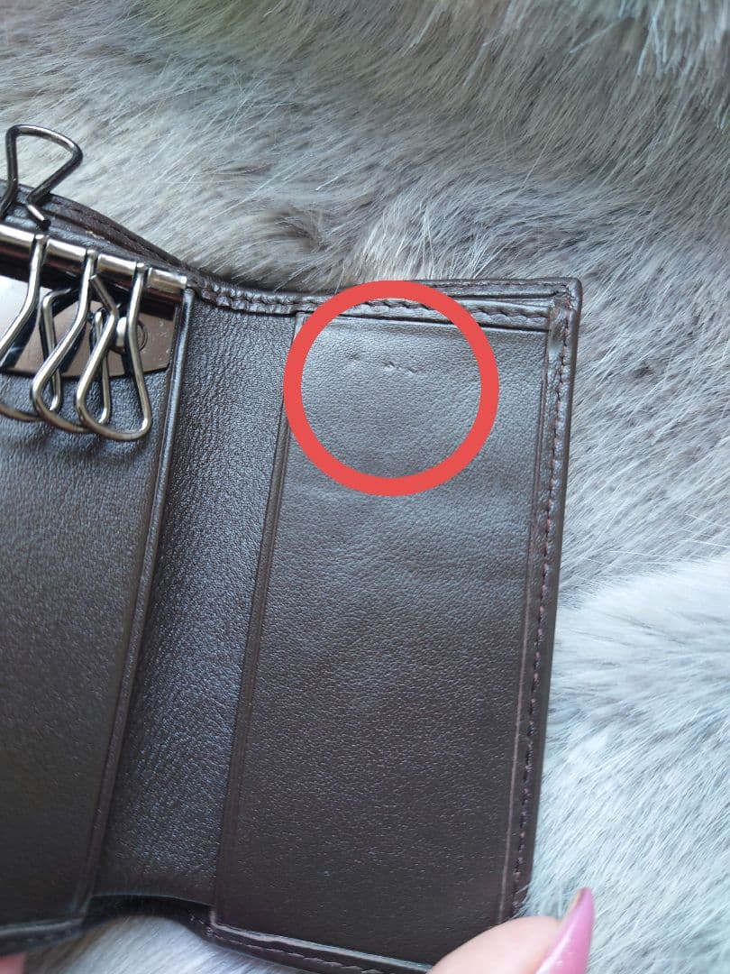 【極美品】【GUCCI 】GGスプリーム 6連キーケース シェリーライン