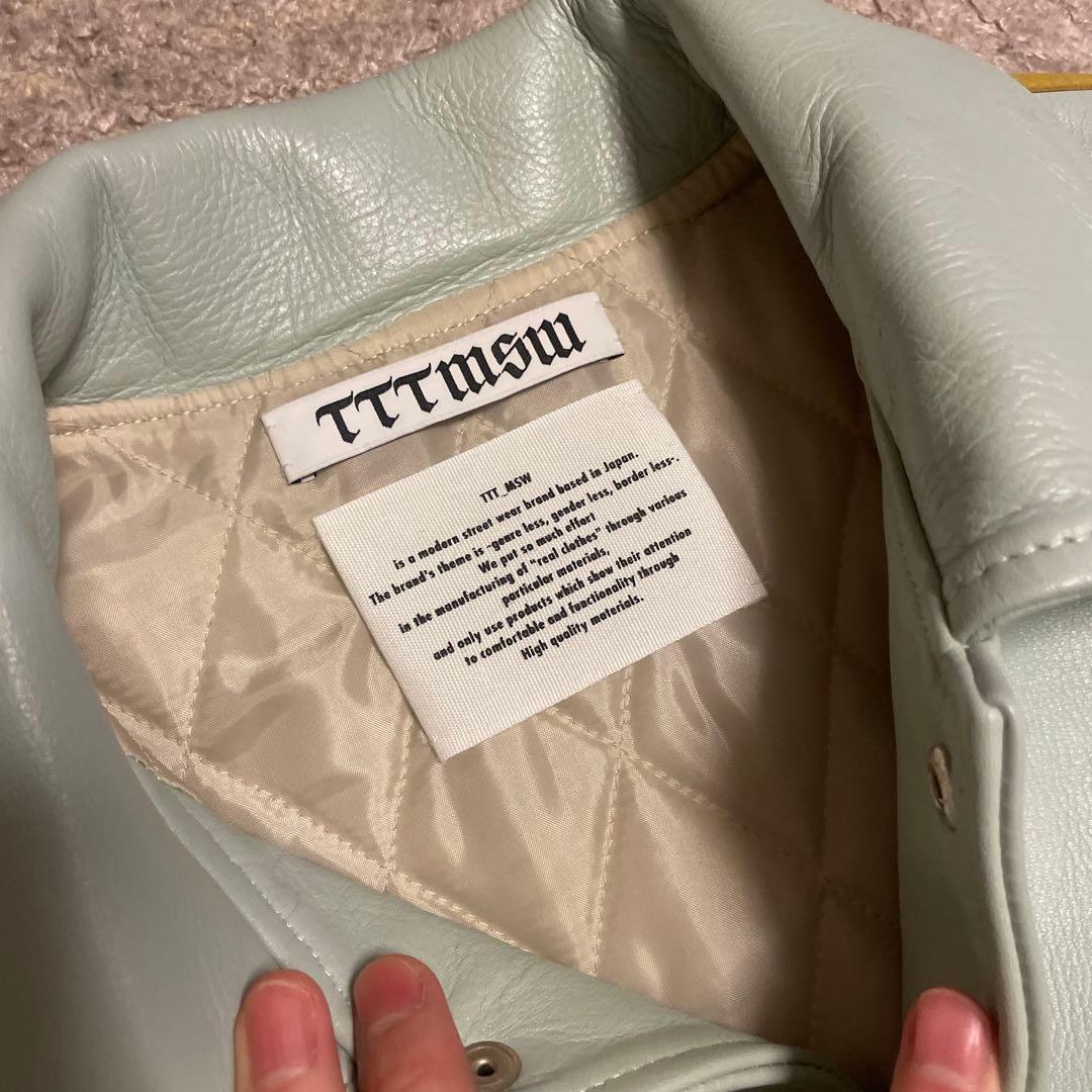 タグ付き未使用 TTT MSW レザージャケット 18AW