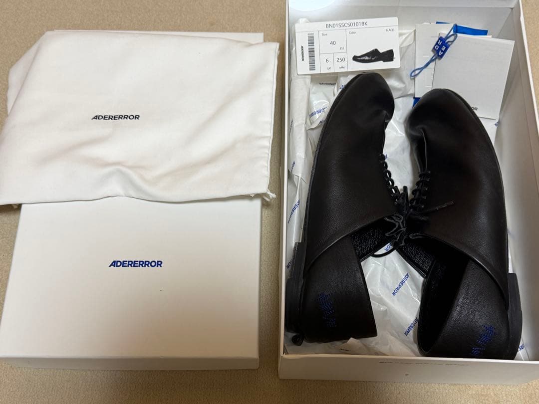 ADERERROR Orsay Shoes ブラック レースアップシューズ