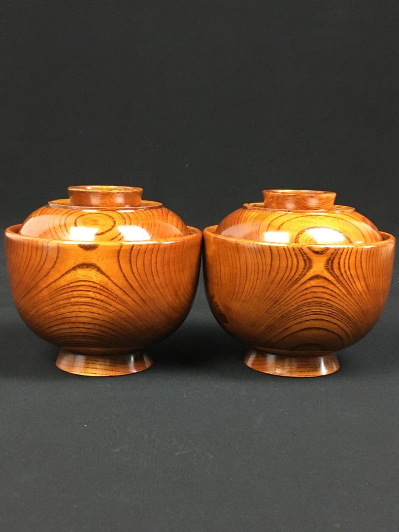 S96日月大名椀 2点セット 田中重希作 汁椀 共箱