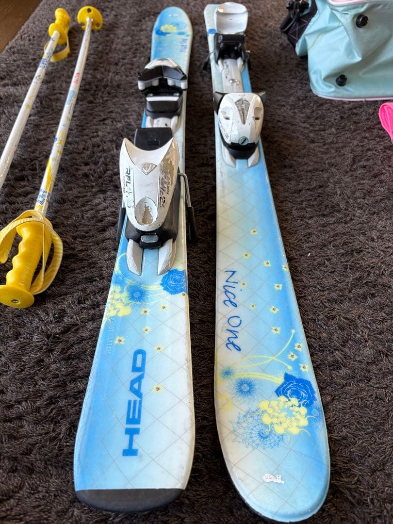 HEAD 子供用スキーセット バッグ付き、フルセット