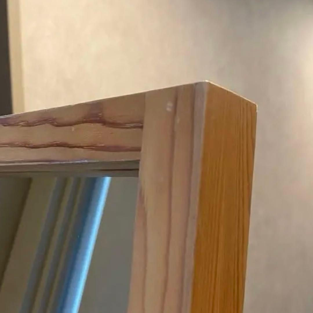 廃盤 無印良品 スタンドミラー 姿見 全身鏡 キャスター付き