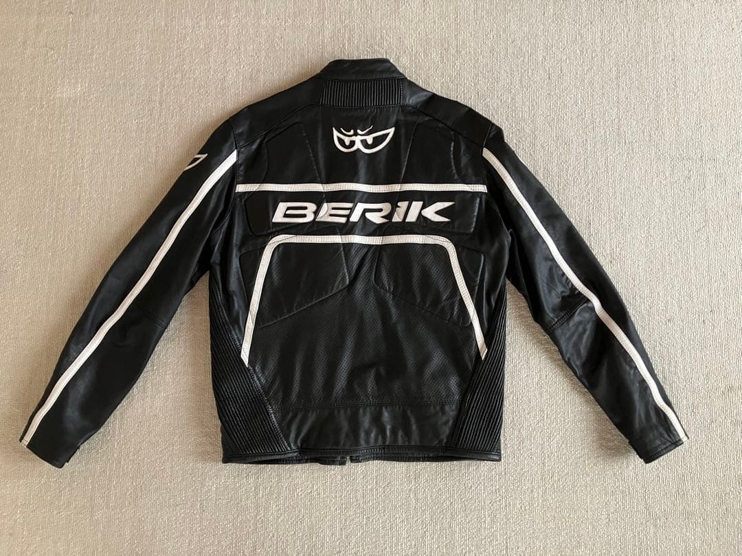 カ*ナ様 BERIK パンチングレザージャケット 黒 Lサイズ