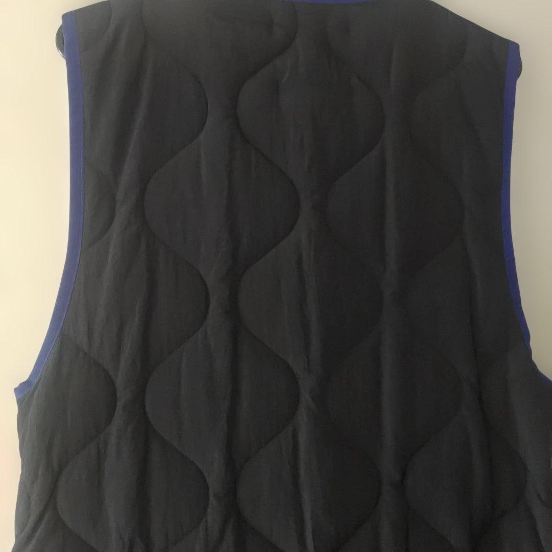 UN3D. ブラック キルティングベスト Fサイズ
