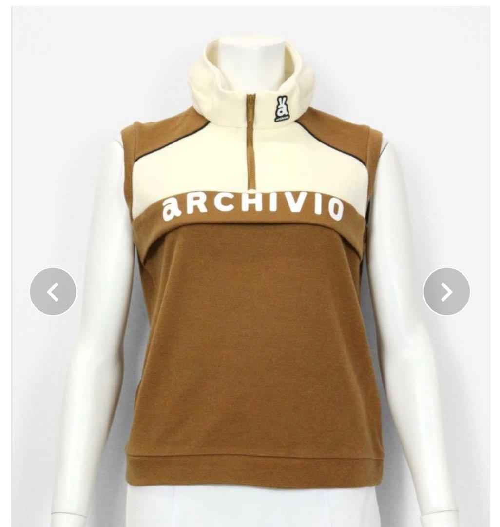 ARCHIVIO ハーフジップハイネックベスト 40