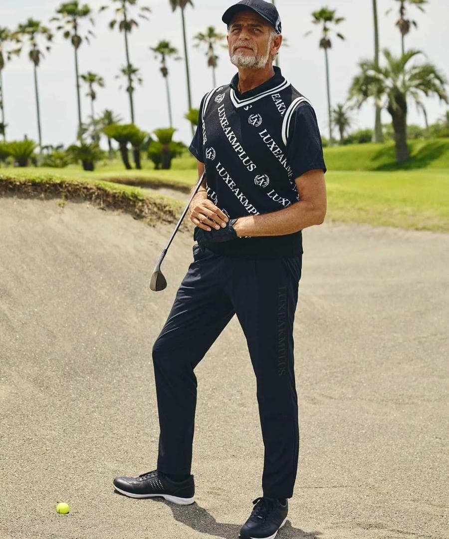 LUXEAKMPLUS / 24SS サイド ロゴ ストレッチ パンツ ゴルフ