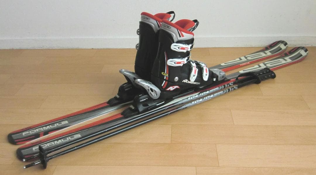 ■■1月限定■送料無料■ジュニア用スキーセット■板140靴24.5■WAX済■■