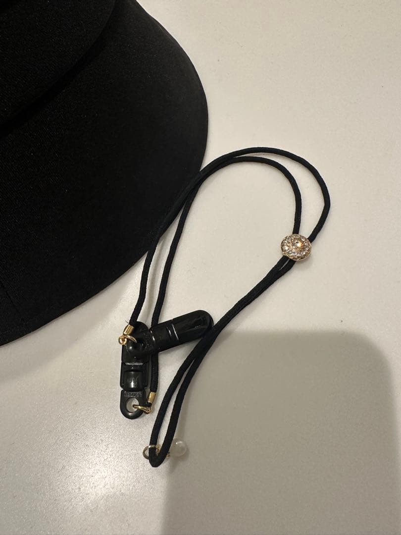 ロサブラン　バケットハット　シャンブレーブラック　Sサイズ　ハットクリップ付き