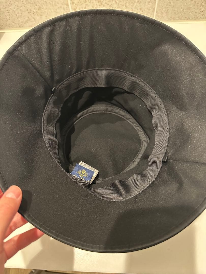 ロサブラン　バケットハット　シャンブレーブラック　Sサイズ　ハットクリップ付き