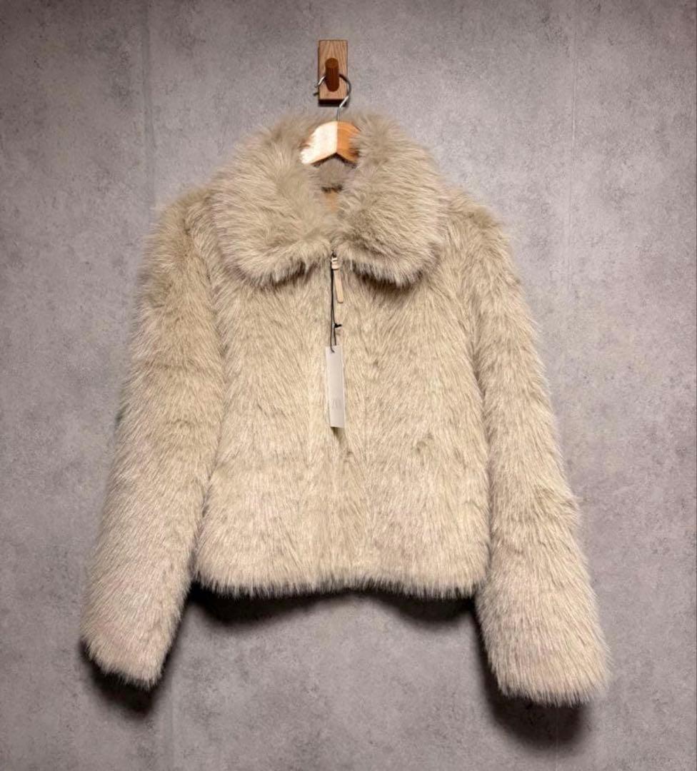 ZARA ザラ ダブルフェイス フェイクファージャケット XS