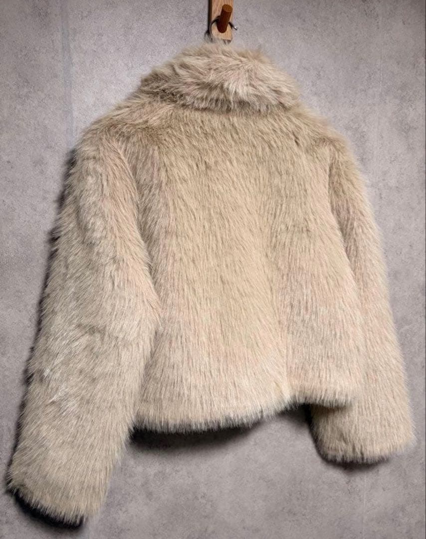 ZARA ザラ ダブルフェイス フェイクファージャケット XS