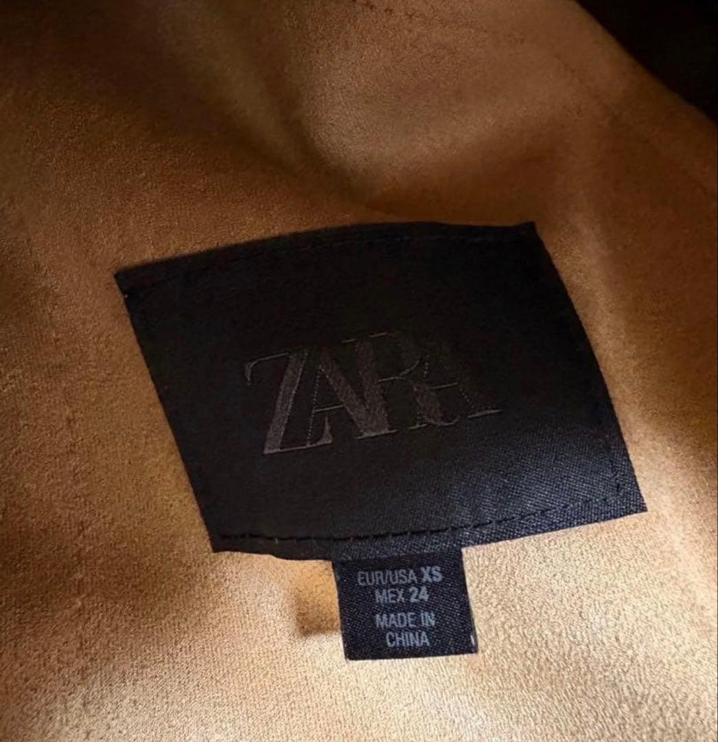 ZARA ザラ ダブルフェイス フェイクファージャケット XS