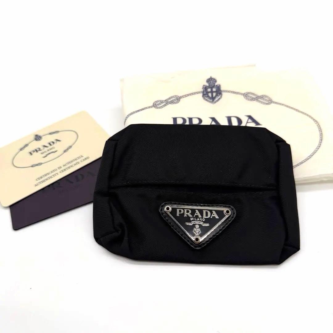 小物 PRADA tissue case Blacknylon
