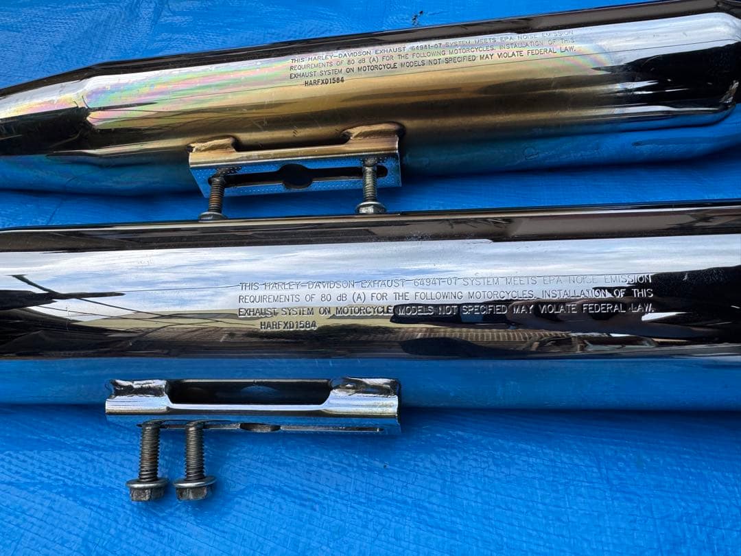 g*e様 ハーレーダビットソン 北米純正マフラー ダイナ FXDLローライダー