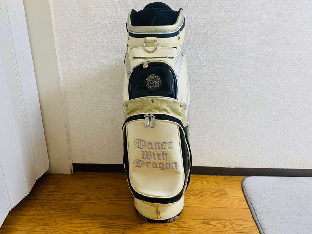 ダンス・ウイズ・ドラゴン ホワイトゴルフバッグ (消毒済)