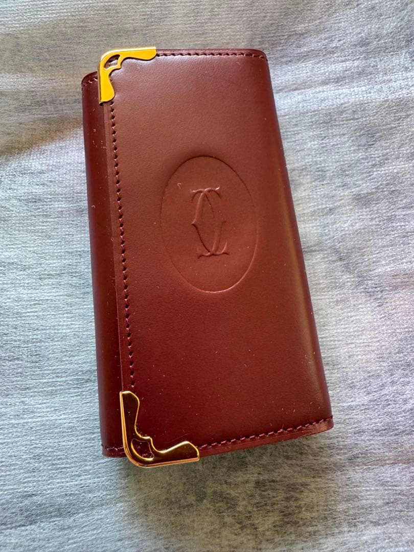 期間限定値下げ未使用 カルティエ 4連キーケース マストライン カーフ ボルドー