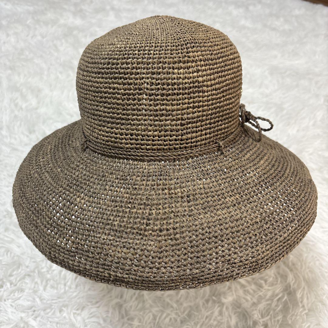 ヘレンカミンスキー　プロバンス10 ラフィア ハット 麦わら帽子　グレージュ
