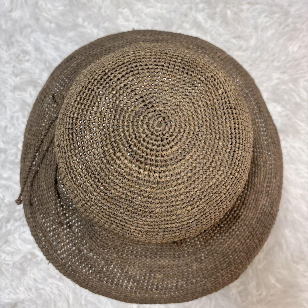 ヘレンカミンスキー　プロバンス10 ラフィア ハット 麦わら帽子　グレージュ