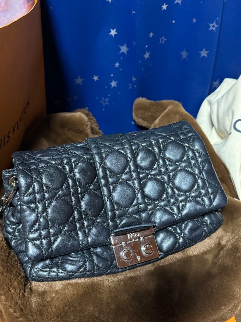 レディディオール　ワンショルダー　ニューロック　カナージュ　ラムレザー