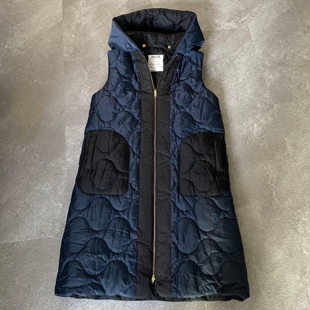 美品★マディソンブルー　キルティング　ベスト　ロング　中綿　リバーシブル　1