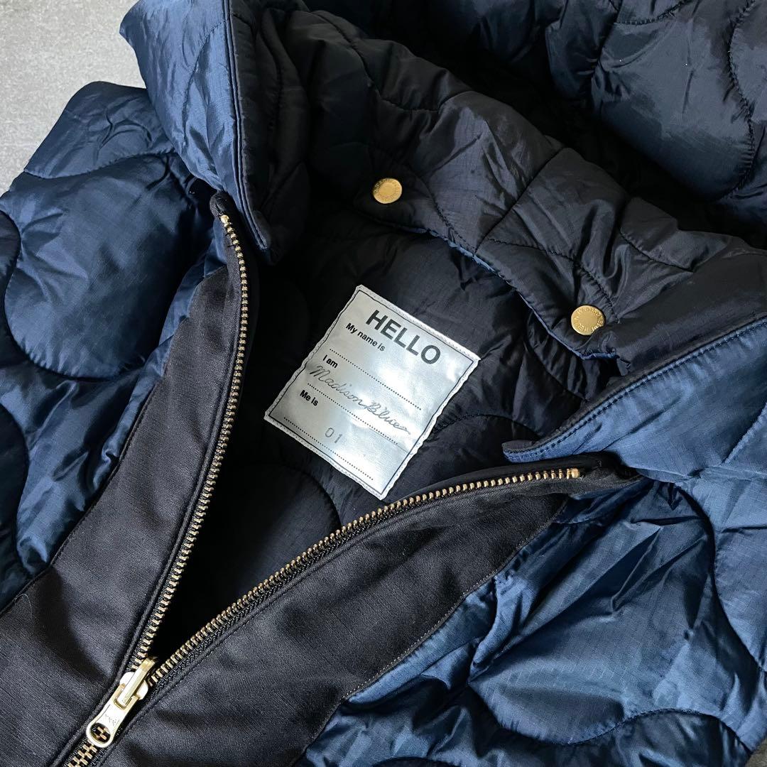 美品★マディソンブルー　キルティング　ベスト　ロング　中綿　リバーシブル　1