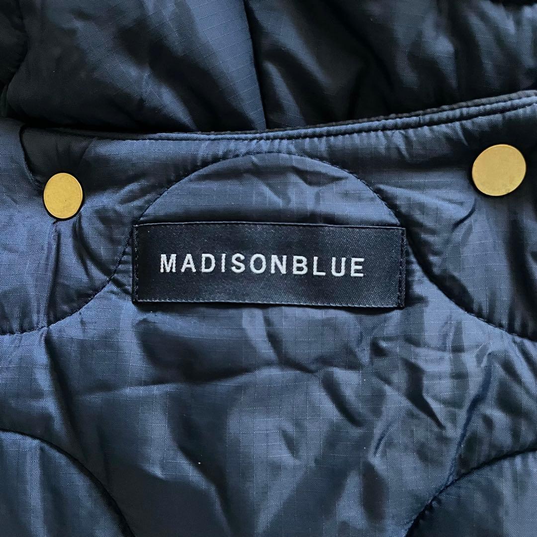 美品★マディソンブルー　キルティング　ベスト　ロング　中綿　リバーシブル　1