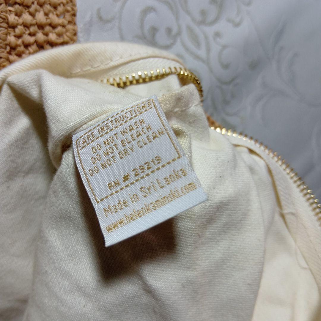 ヤーコ　ヘレンカミンスキー　ラフィア トートバッグ ベージュ 大きめ