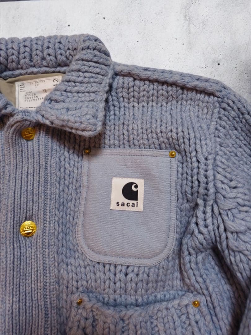 本物新品sacai×Carhartt ニットジャケット