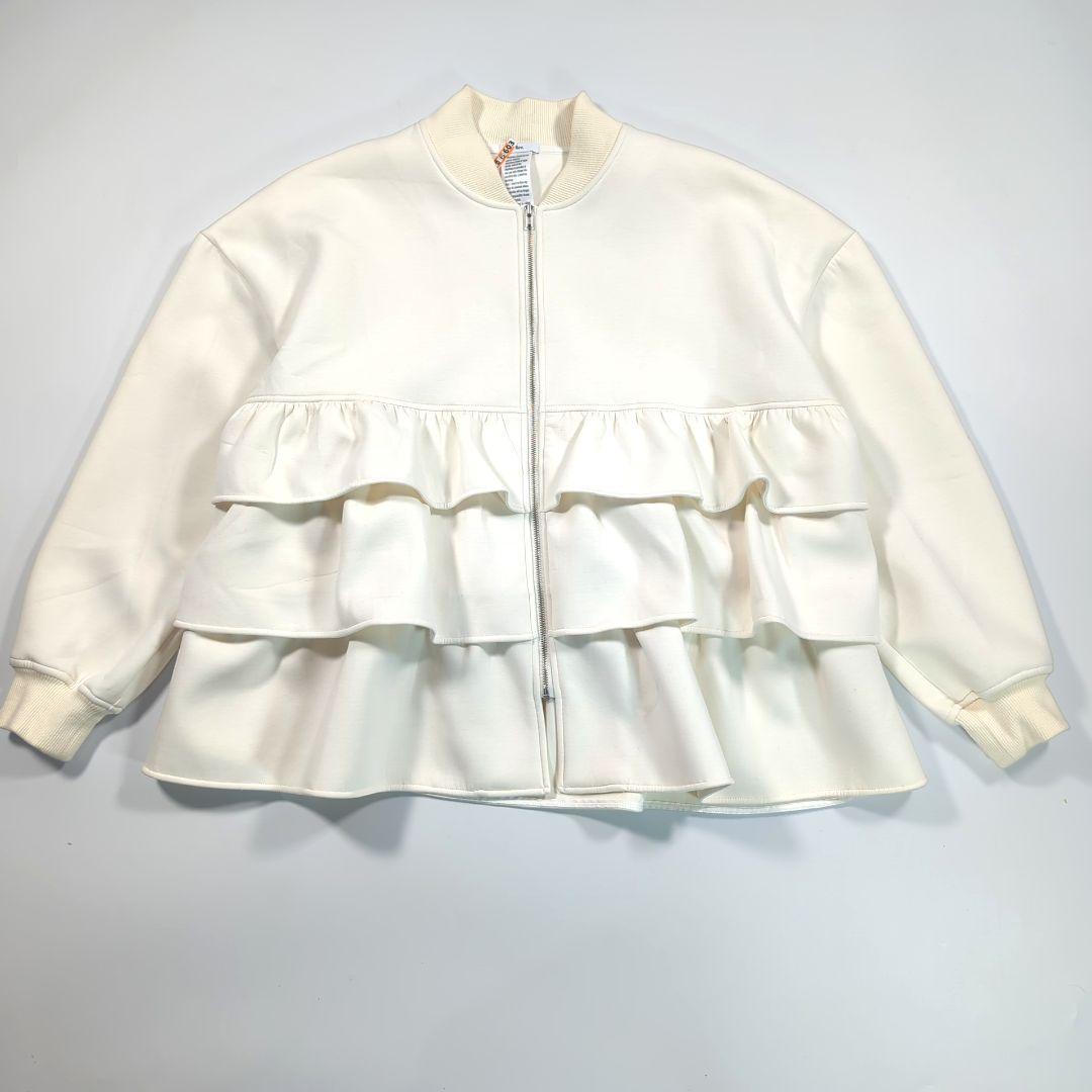 25新作 Sov. ダブスタ NOモノフィラフリルブルゾン F アウター