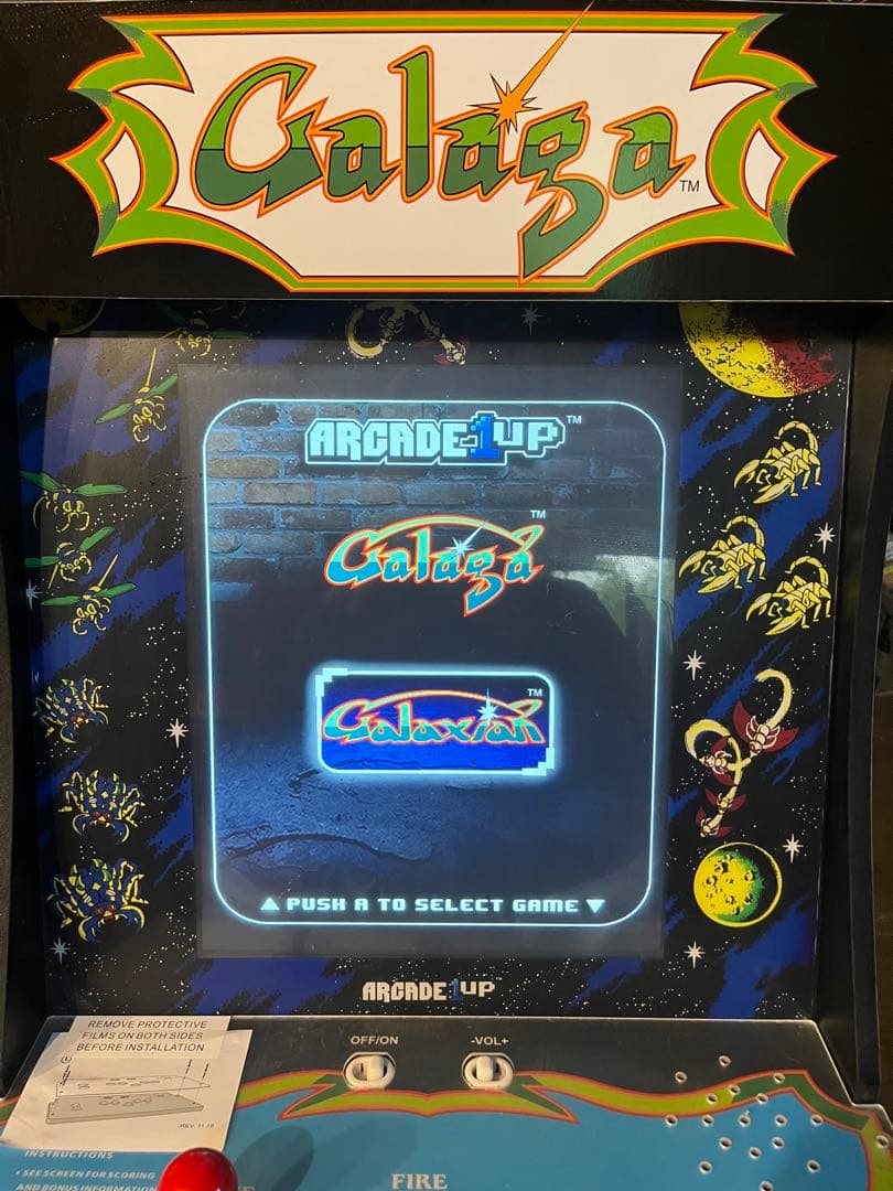 たっつープロフ確認  Arcade1Up ギャラガ・ギャラクシアン