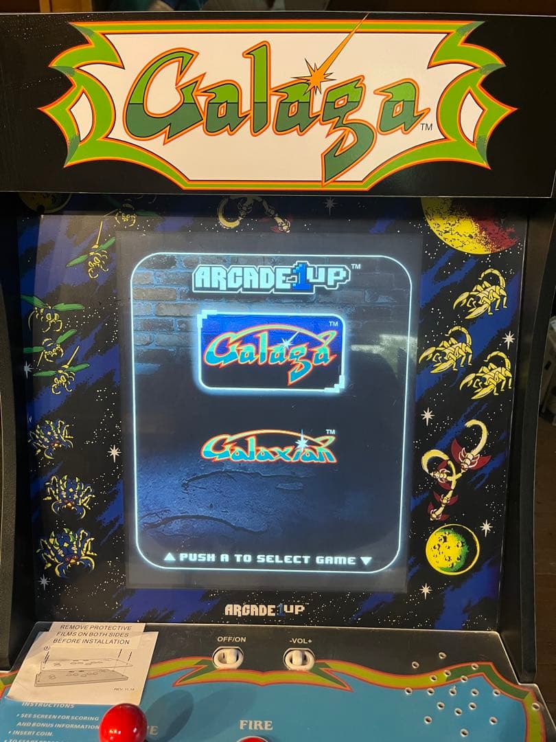 たっつープロフ確認  Arcade1Up ギャラガ・ギャラクシアン