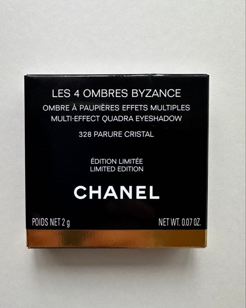 新品未使用 シャネルレキャトルオンブル　ビザンス　328 パリュール　クリスタル