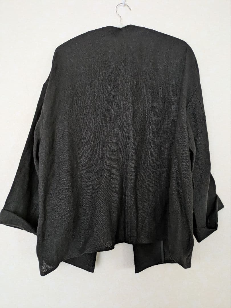美品【rehellinen】 ♪slow linen Jacket♪BLACK
