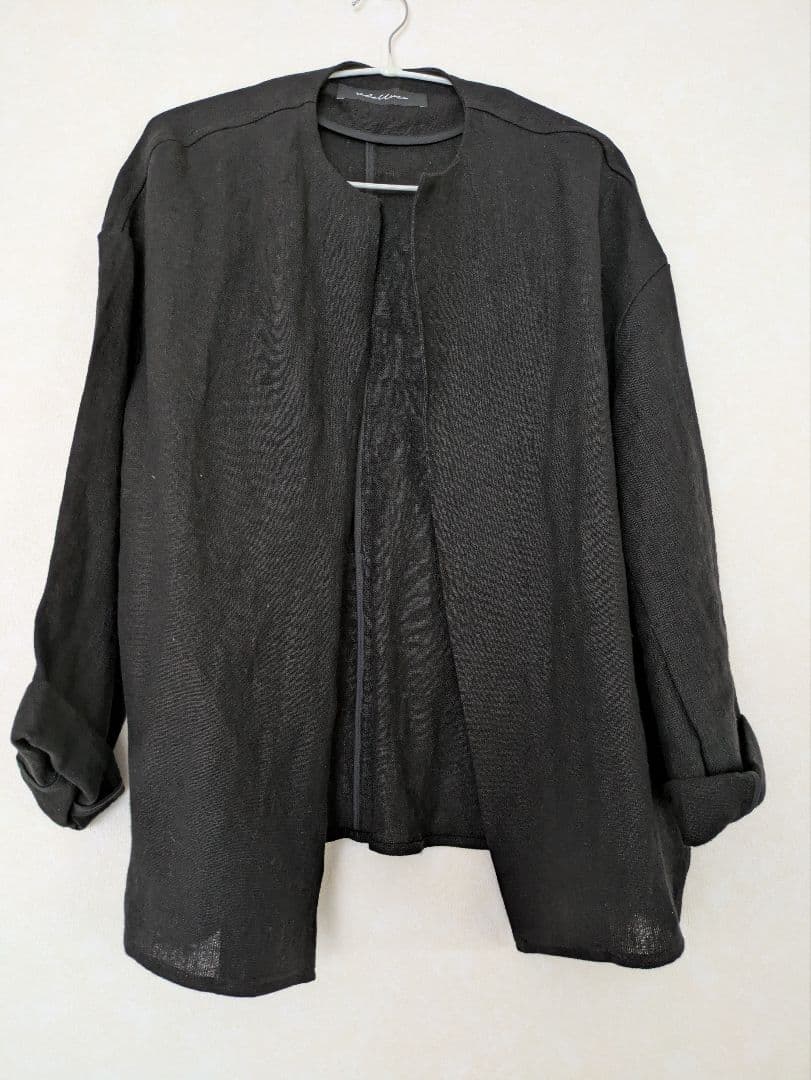 美品【rehellinen】 ♪slow linen Jacket♪BLACK