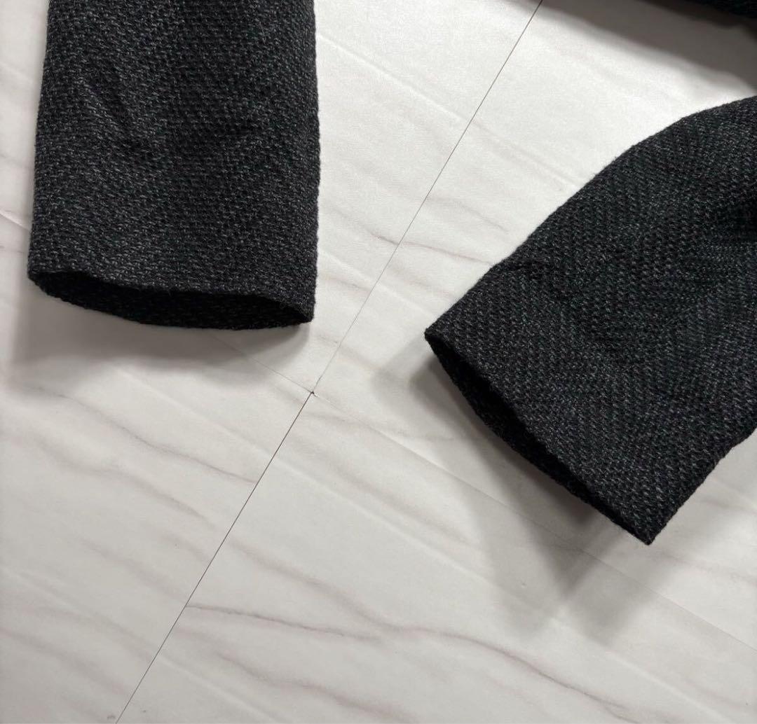 エンポリオアルマーニ ヘリンボーン ストレッチ テーラードジャケット 現行黒タグ