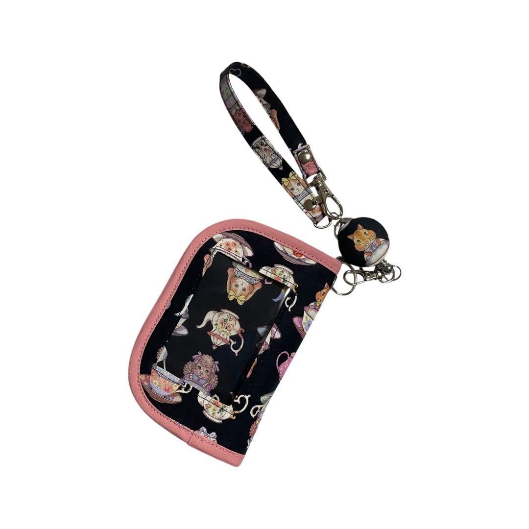 るしぃ 様 2つ折りパスケース allファスナー