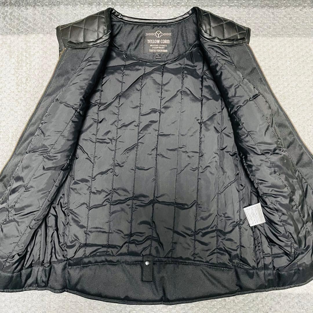 超希少✨YeLLOW CORN レザージャケット ベスト 3way バイカー　L
