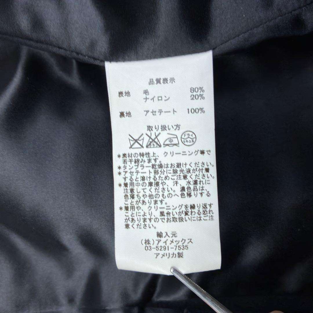 美品　フィデリティ　ユナイテッドアローズ別注　ウールメルトン　ピーコート　L　黒