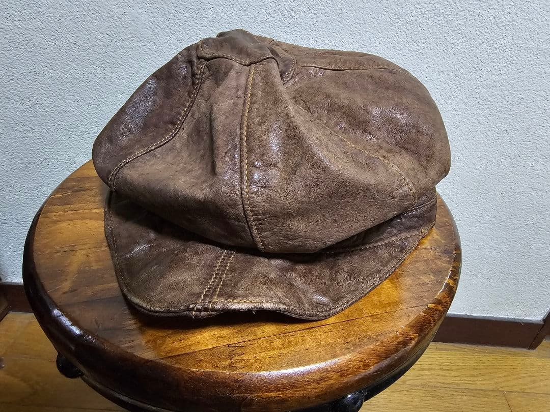 ヴィンテージ　カーフスキン　キャスケット